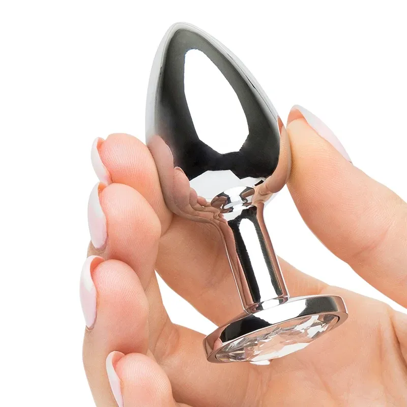 Plug anal en métal pour homme et femme gode anal avec bijoux en acier inoxydable