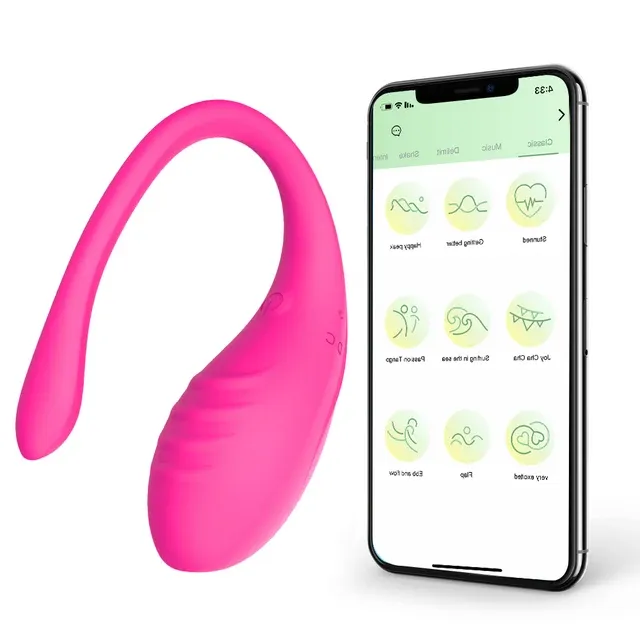 Vibromasseur 2 en 1 anal oeuf vibrant stimulateur point G connecté 9 vitesses étanche rechargeable USB