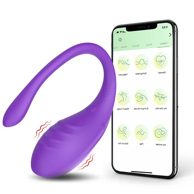 Vibromasseur 2 en 1 anal oeuf vibrant stimulateur point G connecté 9 vitesses étanche rechargeable USB