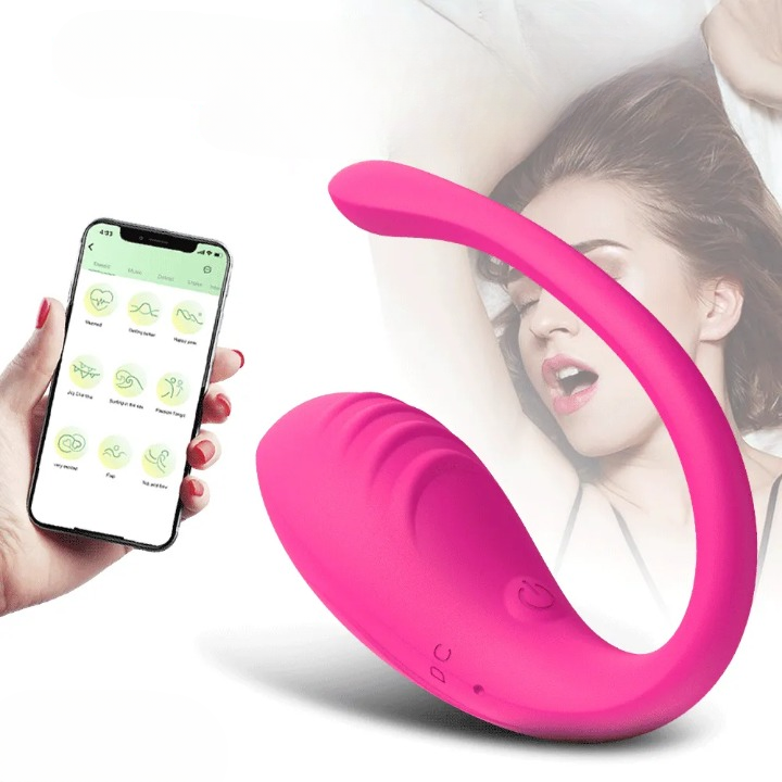 Vibromasseur 2 en 1 anal oeuf vibrant stimulateur point G connecté 9 vitesses étanche rechargeable USB