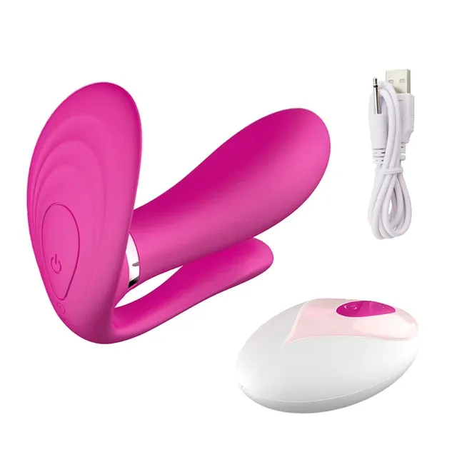 Vibromasseur 3 en 1 anal stimulateur de point G stimulateur de clitoris chauffant avec télécommande 9 modes