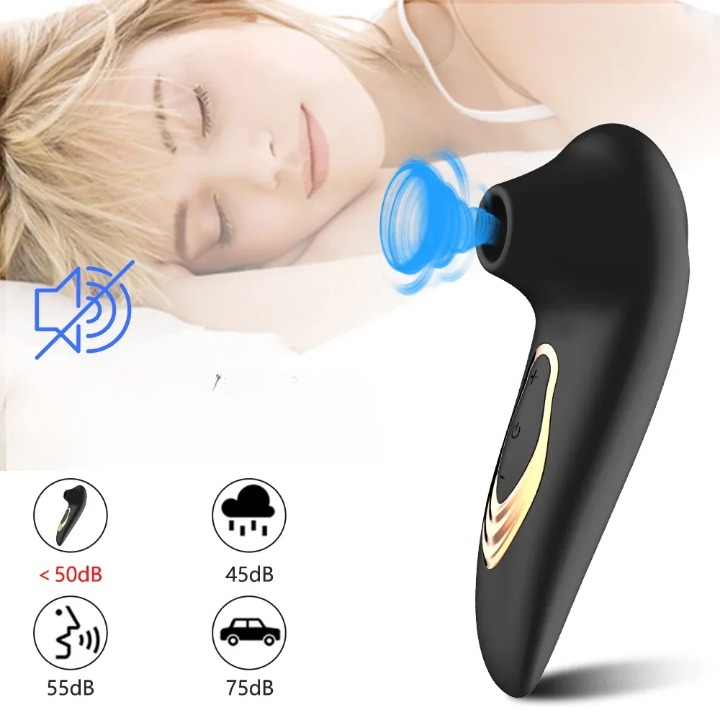 Vibromasseur clitoridien aspirateur de clitoris et de tétons silencieux étanche 10 modes de succion rechargeable USB